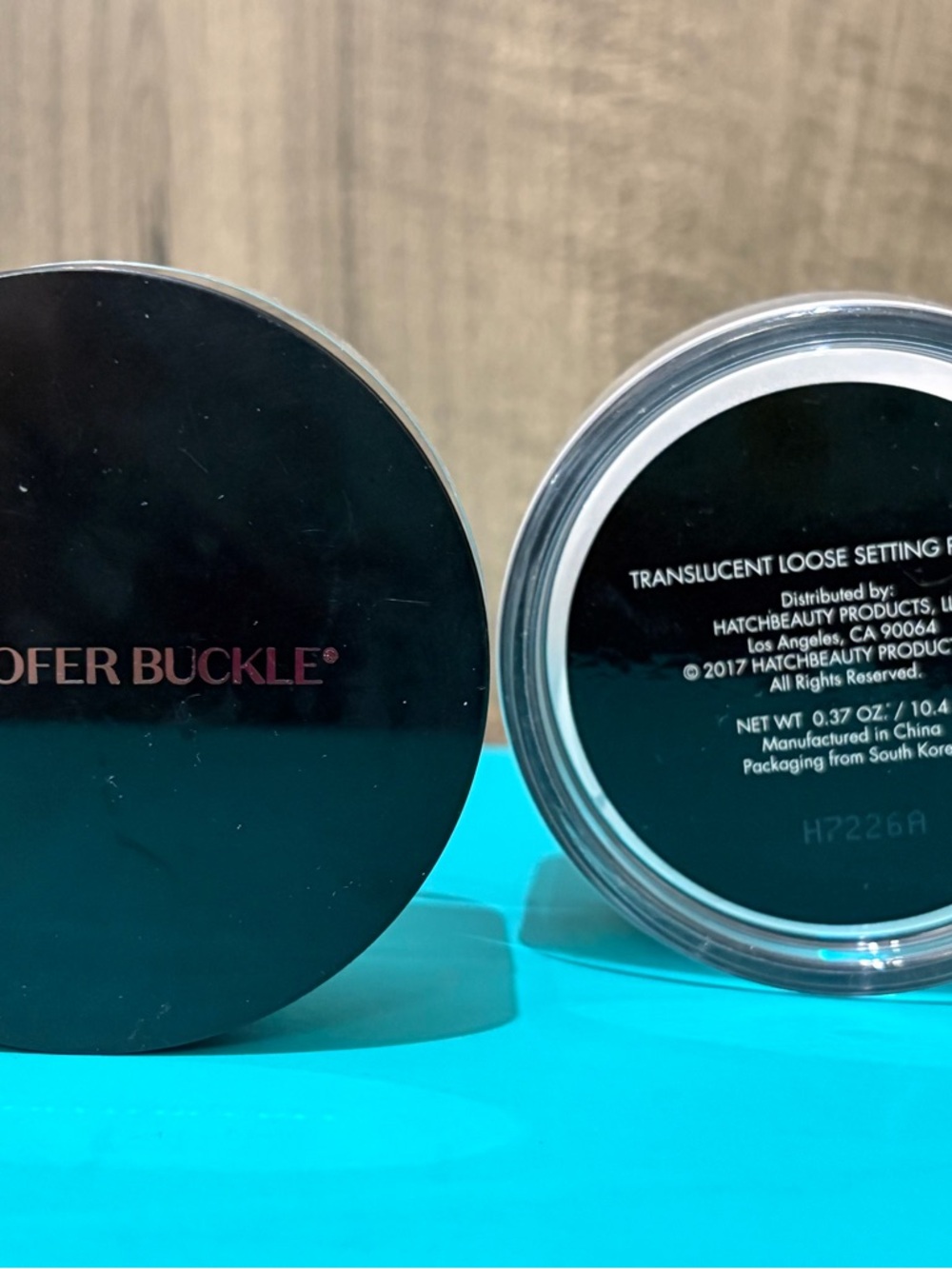 2 Jofer Buckle Translucent Loose Setting Powder - Black